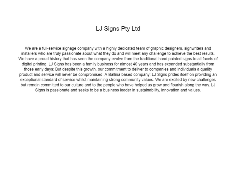 LJ Signs Pty Ltd Mood Board by LJ Signs Pty Ltd on Style Sourcebook