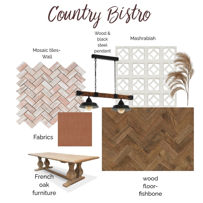 Country bistro Mood Board by emanuellegrn on Style Sourcebook