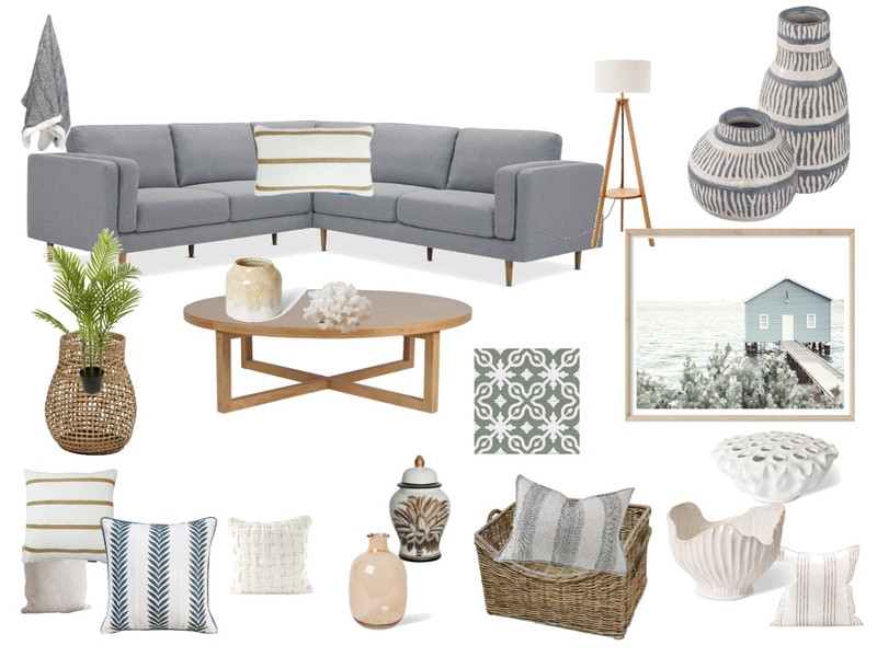 Coastal blue living room Mood Board by Hails on Style Sourcebook