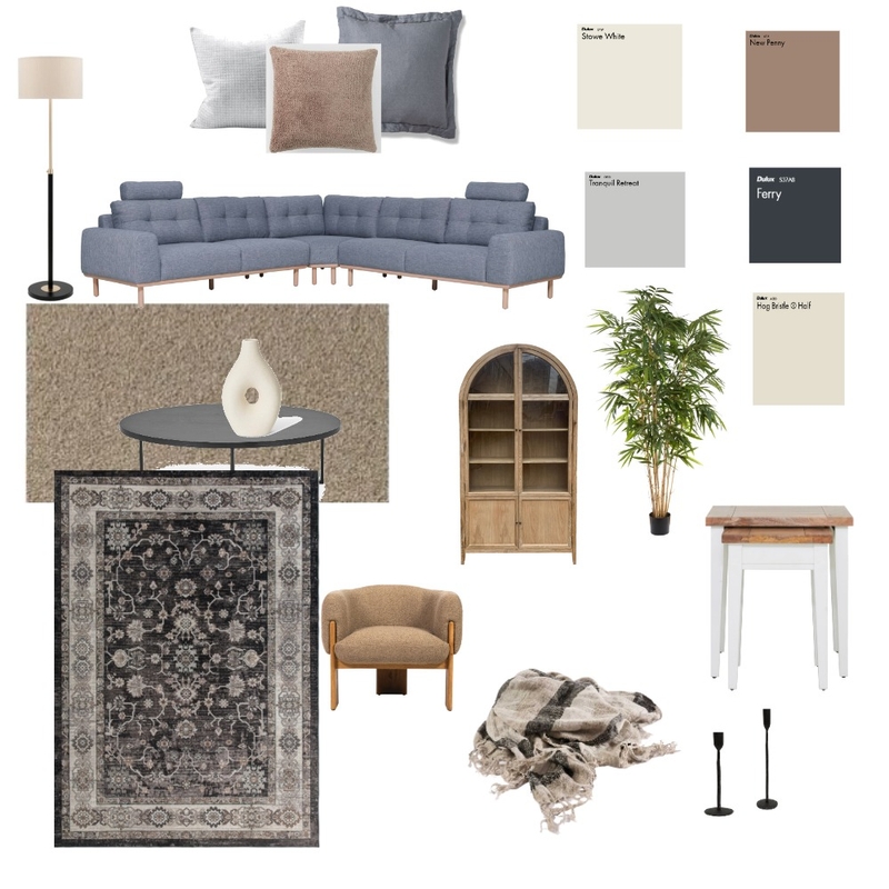 Lounge room deeper tones Mood Board by Rowena Interiors on Style Sourcebook