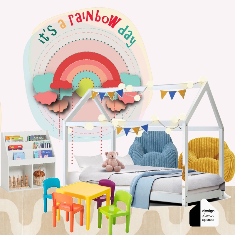 ITS  rainbow day kids bedroom Mood Board by Gos from Design Home Space on Style Sourcebook