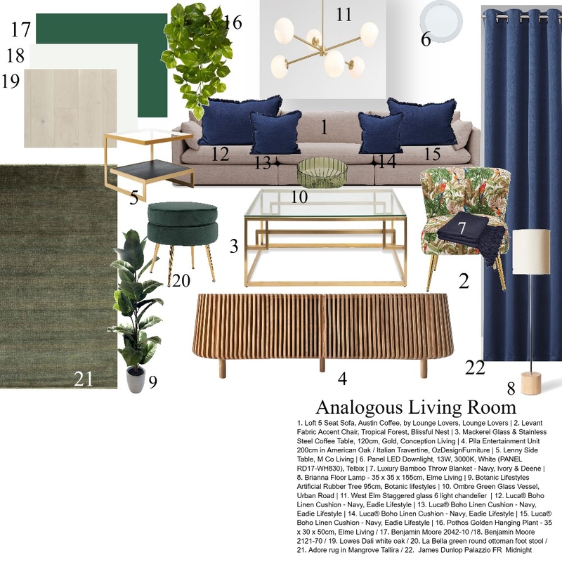 module 9 living room Mood Board by BonnDesign on Style Sourcebook