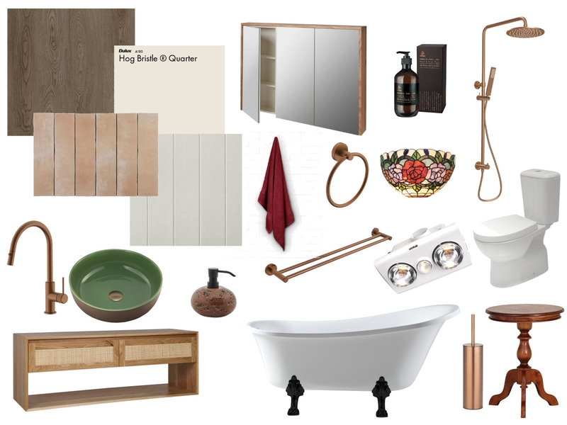 Vintage Cottage Bathroom - Molly Vale Mood Board by studiogiw on Style Sourcebook