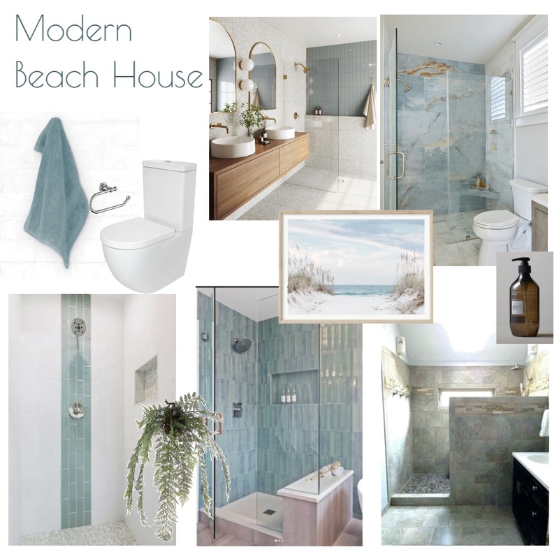 Modern Beach House Bathroom Mood Board by ellys on Style Sourcebook