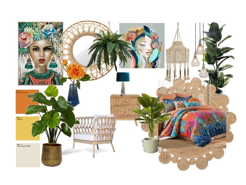 Bohemian style mood board Mood Board by TARASINTERIOR on Style Sourcebook