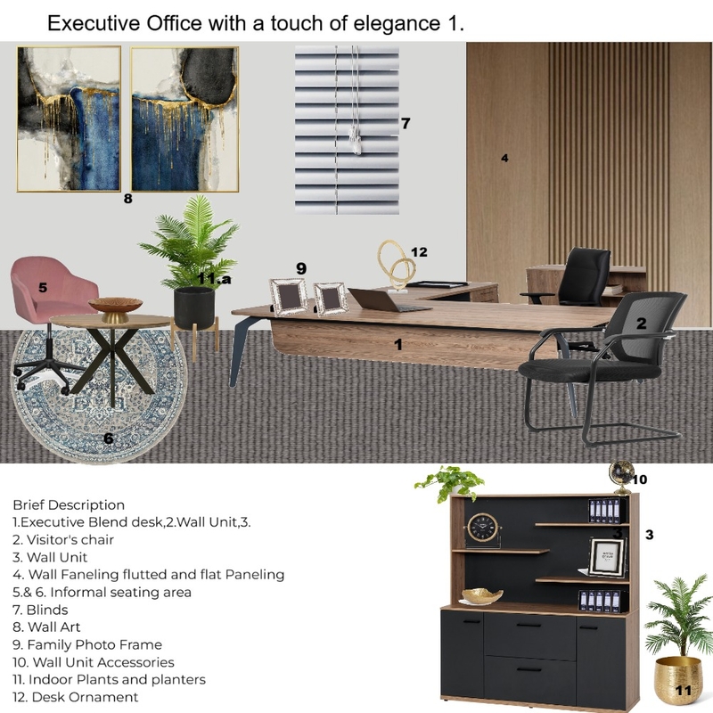 Tshaya Mashabela's - Executive Office 1 Mood Board by Asma Murekatete on Style Sourcebook