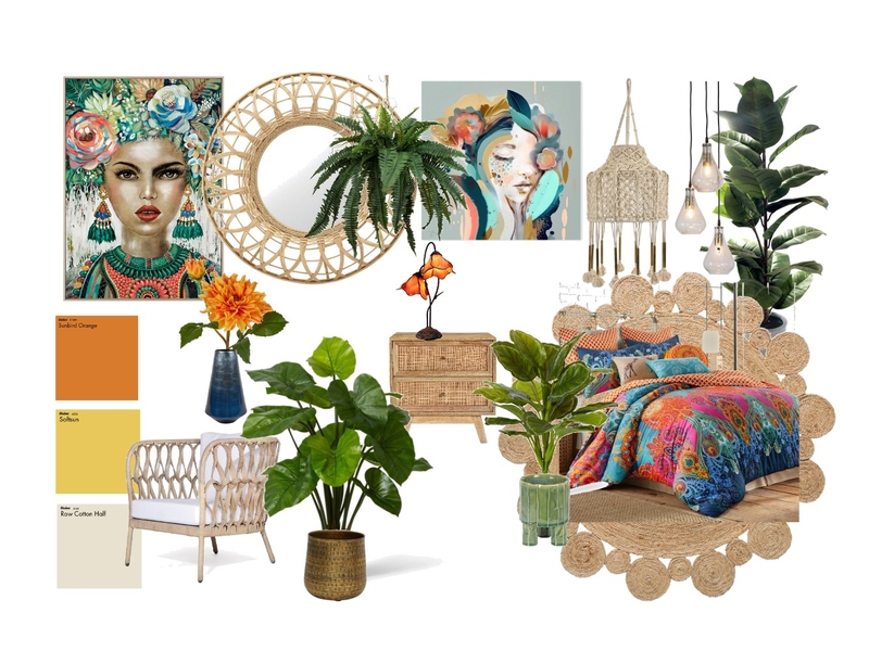 Bohemian style mood board Mood Board by TARASINTERIOR on Style Sourcebook