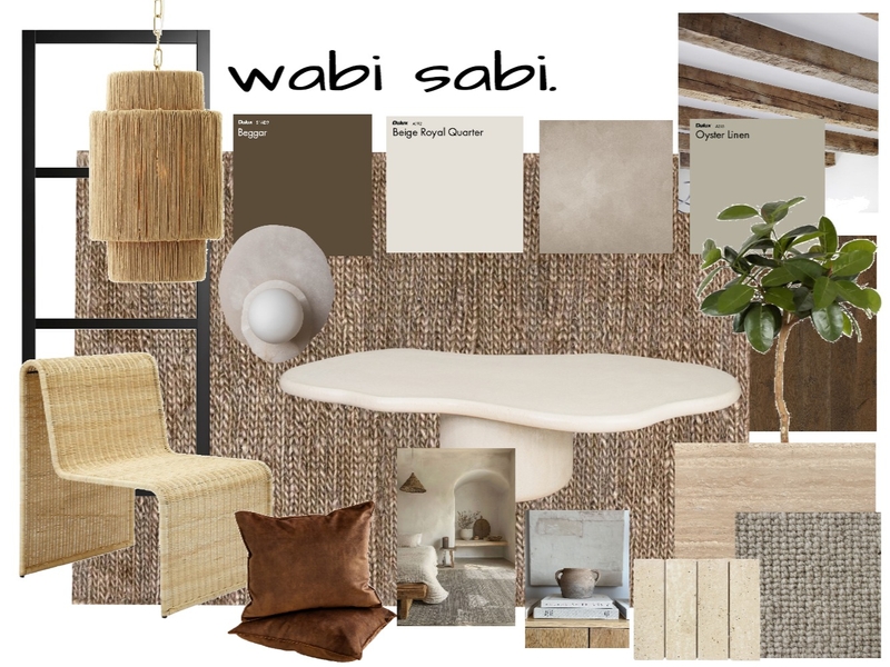 Moodboard one-Design style Wabi Sabi Mood Board by Hannah.Crockett on Style Sourcebook