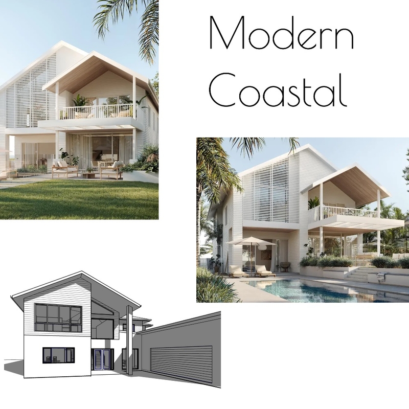 Modern Coastal Mood Board by ALucille on Style Sourcebook