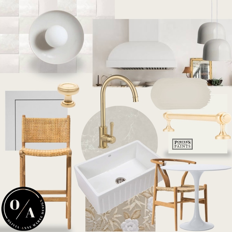 Spanish Revival x Mid Century Modern Kitchen Mood Board by O/A Designs on Style Sourcebook