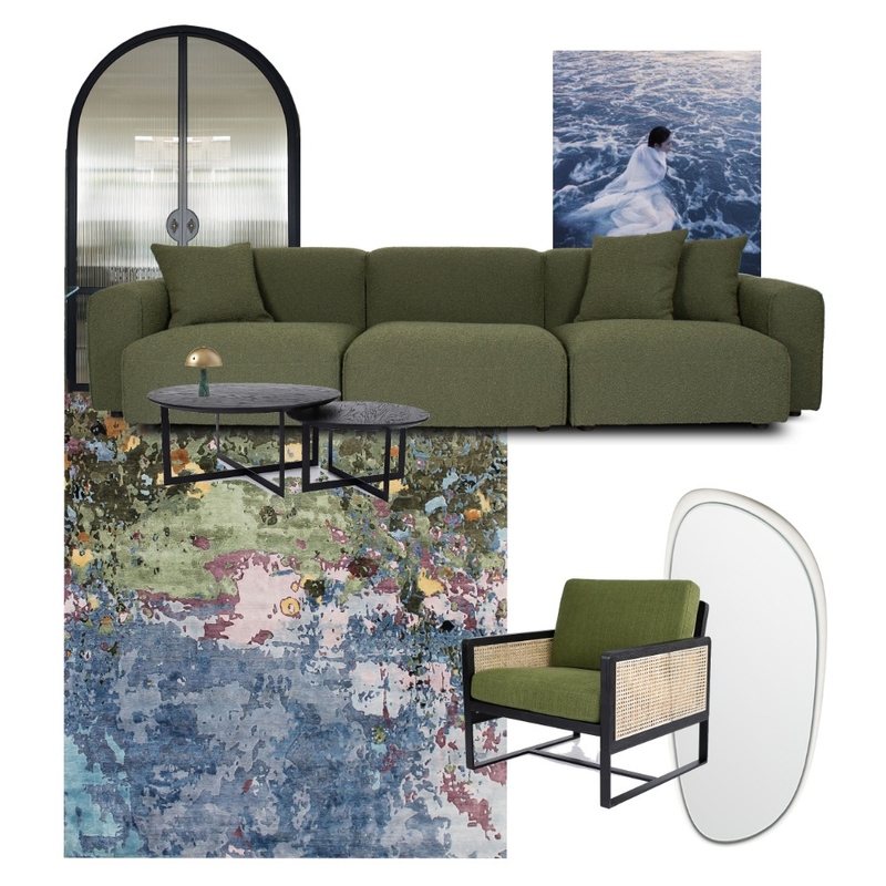 AZURE WAVES Mood Board by Tallira | The Rug Collection on Style Sourcebook