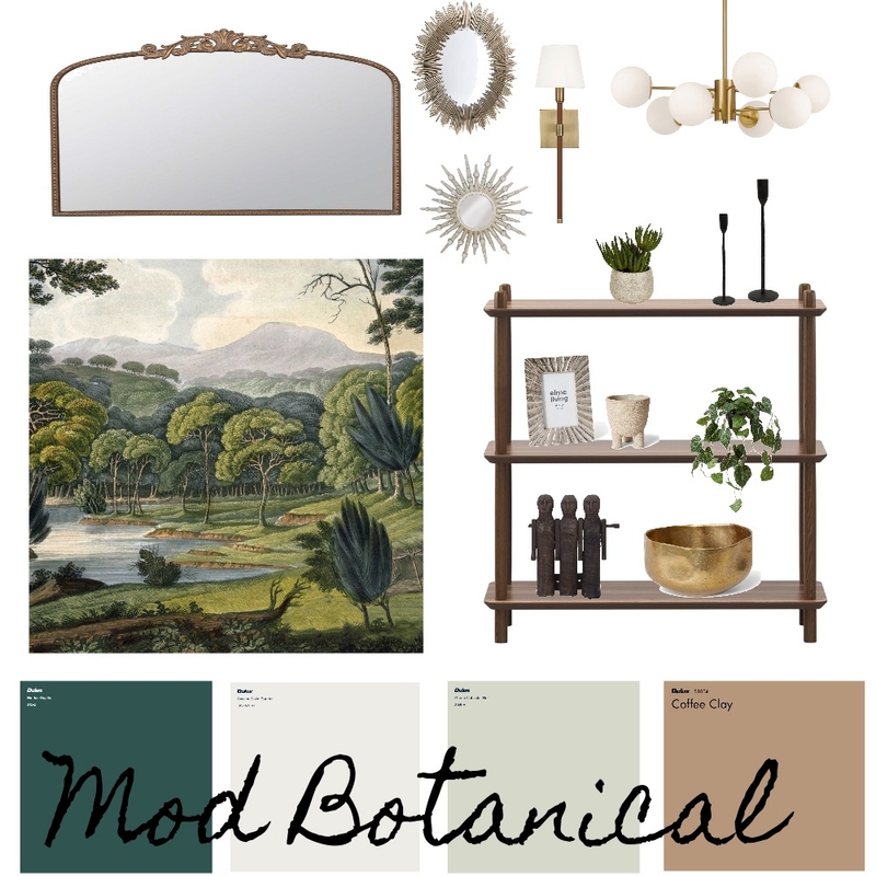 Mod Botanical Mood Board by Haven Home Styling on Style Sourcebook