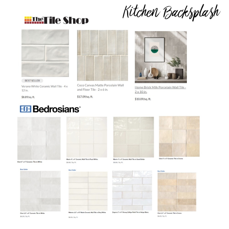 Backsplash ideas Mood Board by Kimberly George Interiors on Style Sourcebook