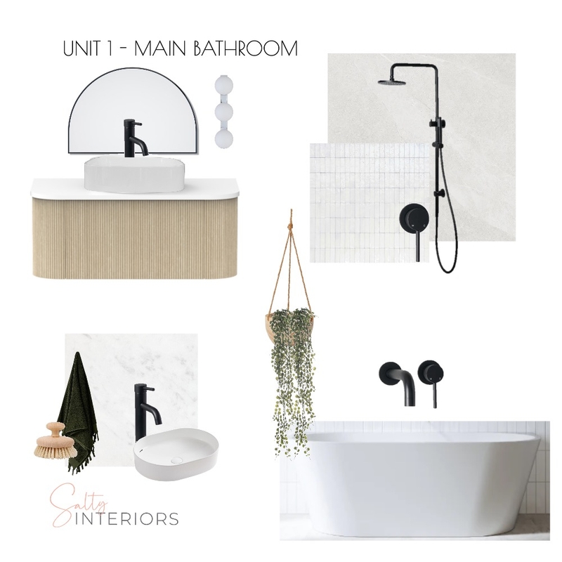 Ermington - House 1 Main bathroom Mood Board by Salty Interiors Co on Style Sourcebook