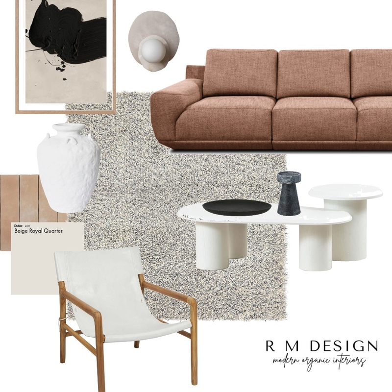 Modern Organic Earthy Living Mood Board by RosieBallagh on Style Sourcebook