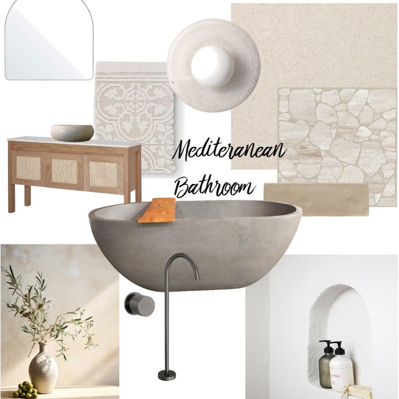 Mediteranean Bathroom Mood Board by TammyLea on Style Sourcebook
