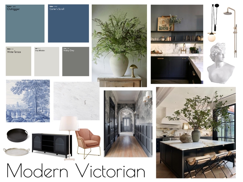 Design Style Board : Modern Victorian by Jeanne Mood Board by jeanne on Style Sourcebook