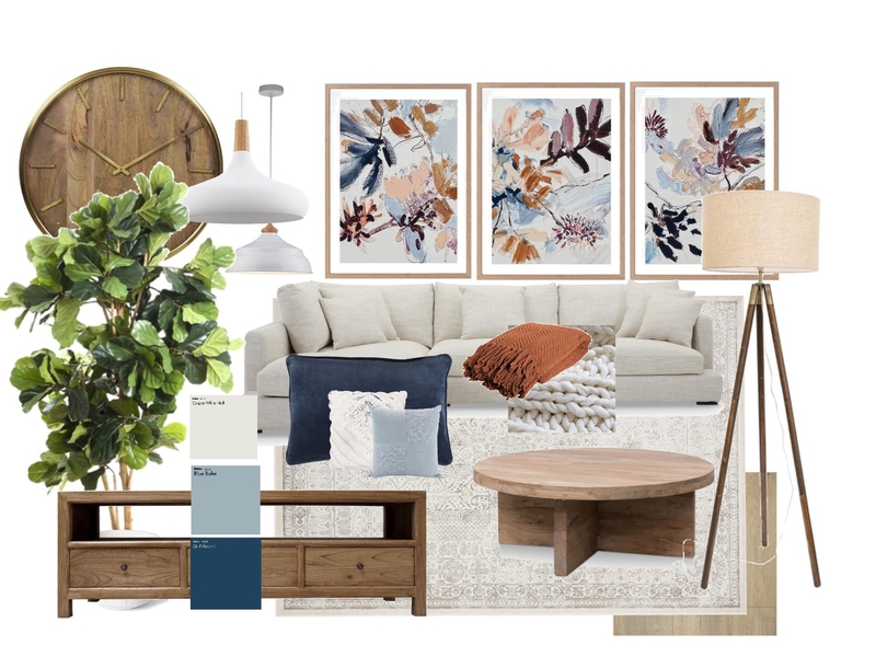 Modern Farmhouse Living Room Mood Board by TARASINTERIOR on Style Sourcebook