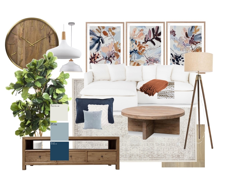 Modern Farmhouse Living Room Mood Board by TARASINTERIOR on Style Sourcebook