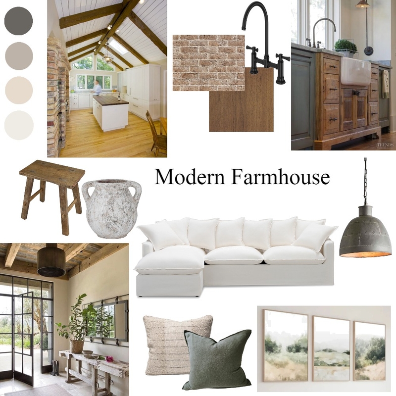 Modern Farmhouse Mood Board by Rooms Home Staging on Style Sourcebook