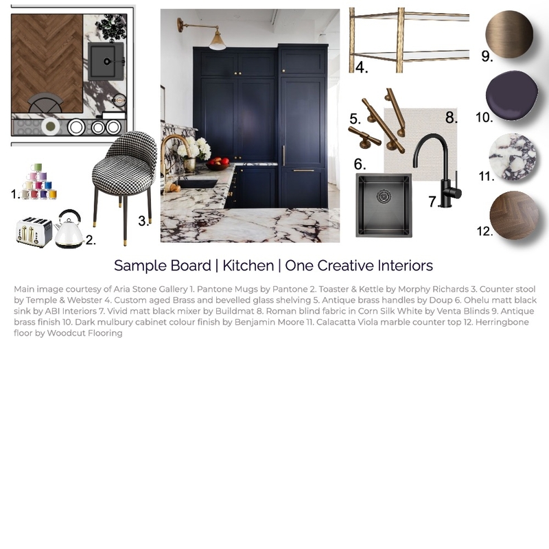 Sample Board - Kitchen Mood Board by ONE CREATIVE on Style Sourcebook