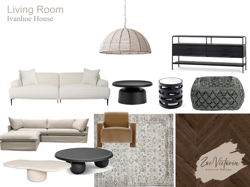 Ivanhoe House - Living Room Mood Board by Zoe Victoria Design on Style Sourcebook