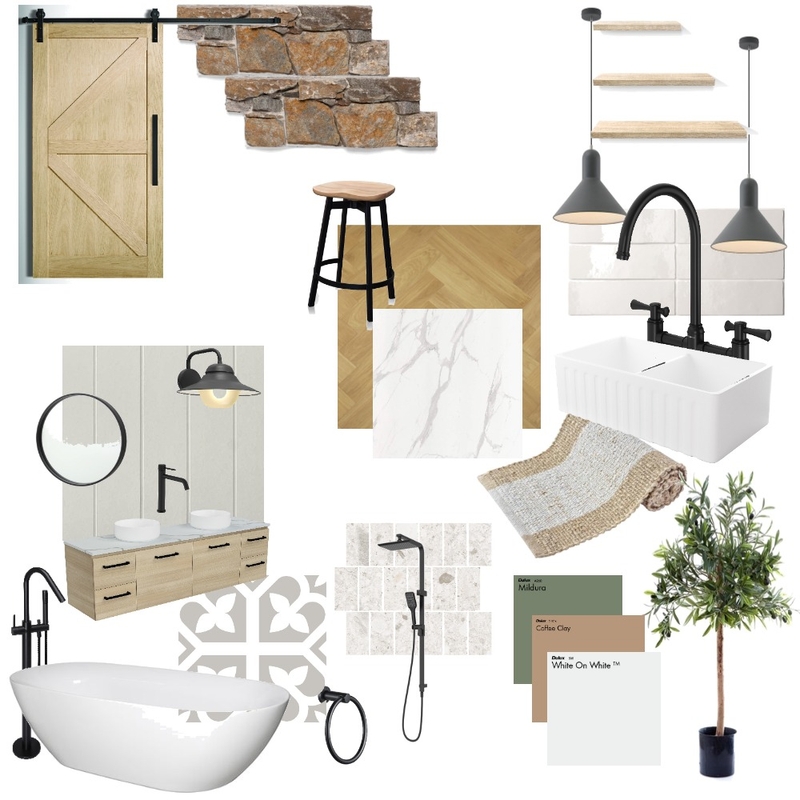 Modern Farmhouse Mood Board Mood Board by CMAGAZZU on Style Sourcebook