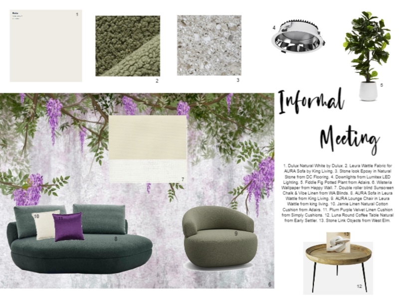 Informal Meeting Mood Board by K Designs on Style Sourcebook