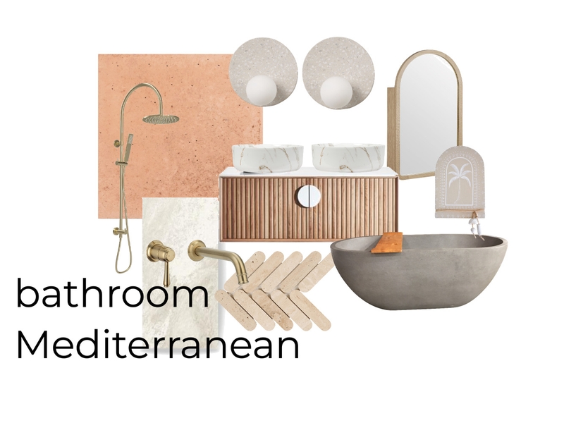 bathroom mediterranean Mood Board by macyludeman2709 on Style Sourcebook