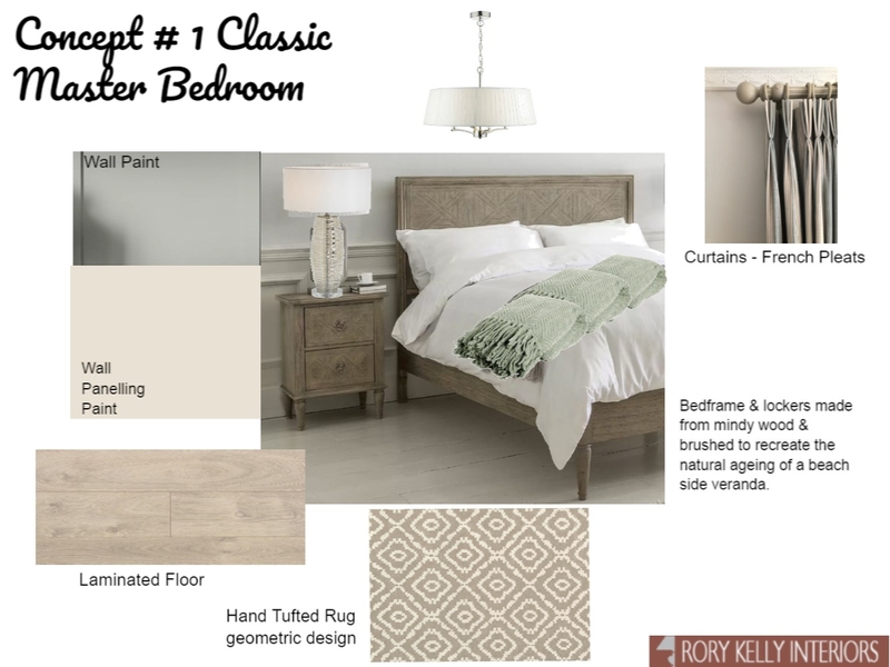 Concept # 1 Classic Master Bedroom Mood Board by CarCallaghan on Style Sourcebook