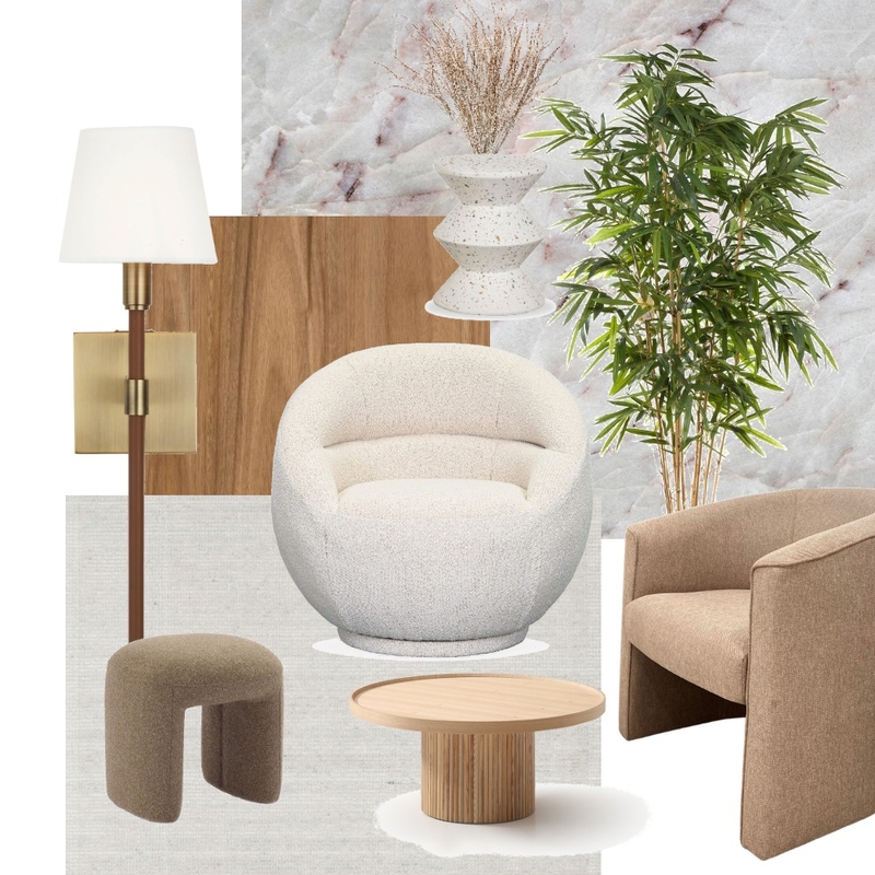 simple minimal beige Mood Board by linda fadore on Style Sourcebook