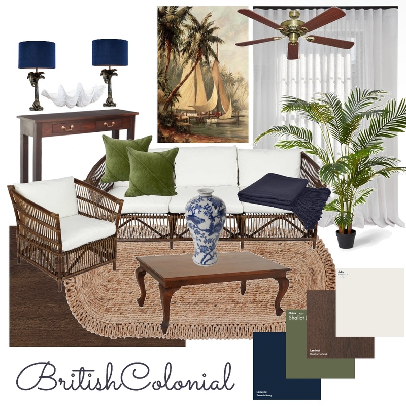 British Colonial Final Mood Board by annathornell on Style Sourcebook