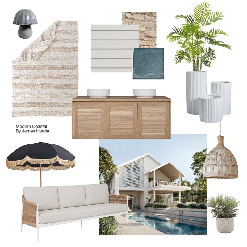 Modern Coastal Mood Board by James Hardie AU on Style Sourcebook