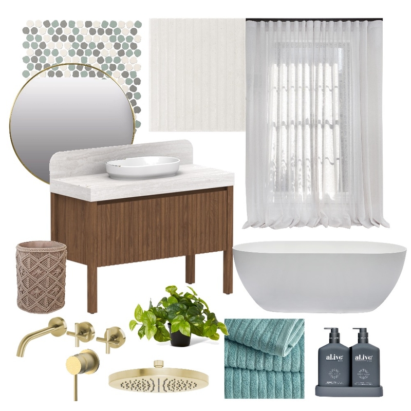 Bathroom with ADP & al.ive Mood Board by vikkijb2@gmail.com on Style Sourcebook