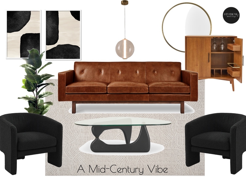 A Mid-Century Vibe Mood Board by Studio 82 on Style Sourcebook