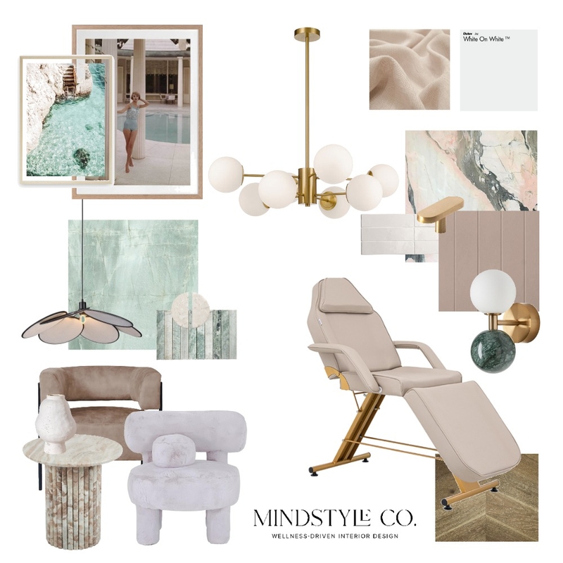 Beauty Salon Muir & Blume Mood Board by Shelly Thorpe for MindstyleCo on Style Sourcebook