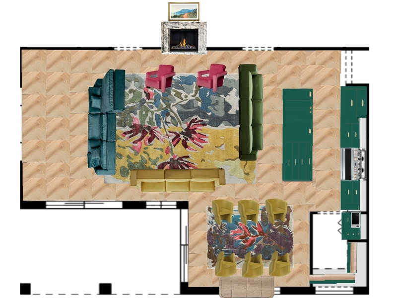 Great Room Space Planning Mood Board by dl2407 on Style Sourcebook