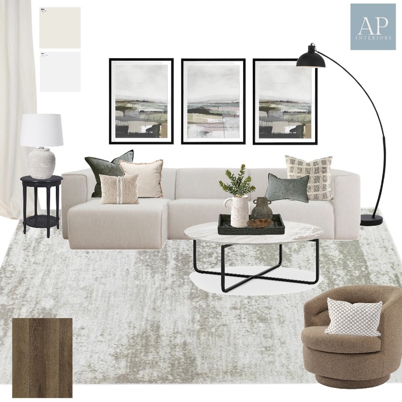 Transitional Cozy Living Room Mood Board by AP INTERIORS on Style Sourcebook