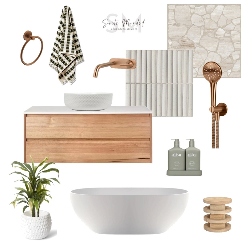 organic bathroom Mood Board by Suite.Minded on Style Sourcebook