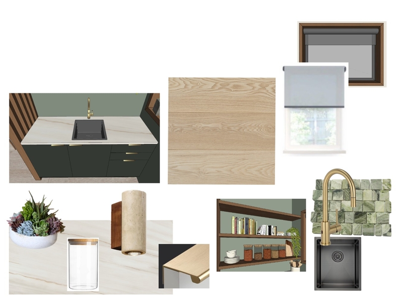 Kitchenette Interior Design Mood Board by alinemartins