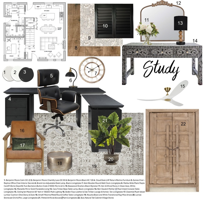 Module 9 Assignment - Sample Board - Study Mood Board by ssauve on Style Sourcebook