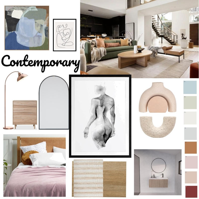 Updated Contemporary Mood Board by K Designs on Style Sourcebook