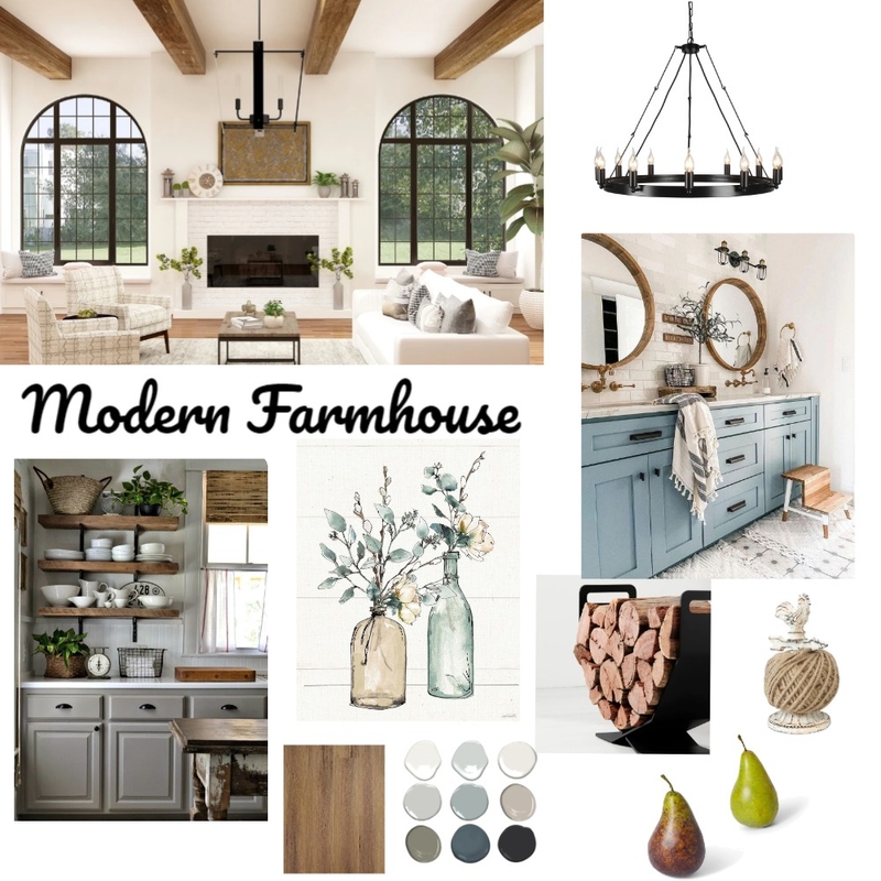Modern Farmhouse Interior Design Mood Board by K Designs - Style Sourcebook