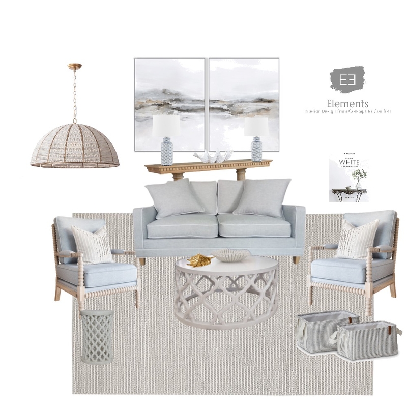 Hamptons style Mood Board by Elements Interior Design Studio on Style Sourcebook