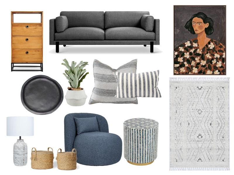 Family room - Eclectic coastal Mood Board by MeiLi@Home on Style Sourcebook