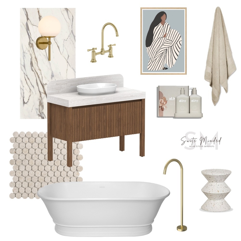 luxurious neutral bathroom Mood Board by Suite.Minded on Style Sourcebook