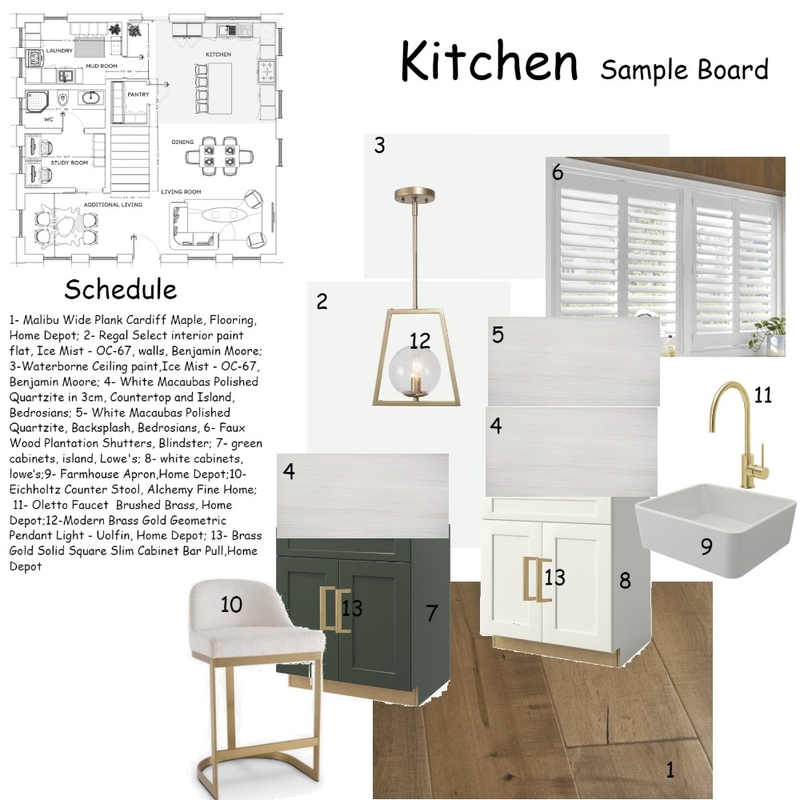 Kitchen - Sample Board Mood Board by vitoriaminniti on Style Sourcebook