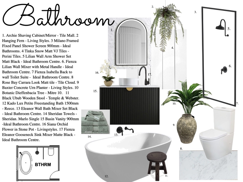 Module 9 Bathroom Mood Board by hainesee on Style Sourcebook