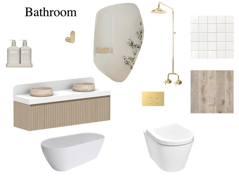 Bathroom mood board Mood Board by lily.holzhauser@lindisfarne.nsw.edu.au on Style Sourcebook