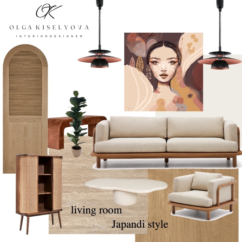 living room & style Japandi Mood Board by Olga Kiselyova on Style Sourcebook